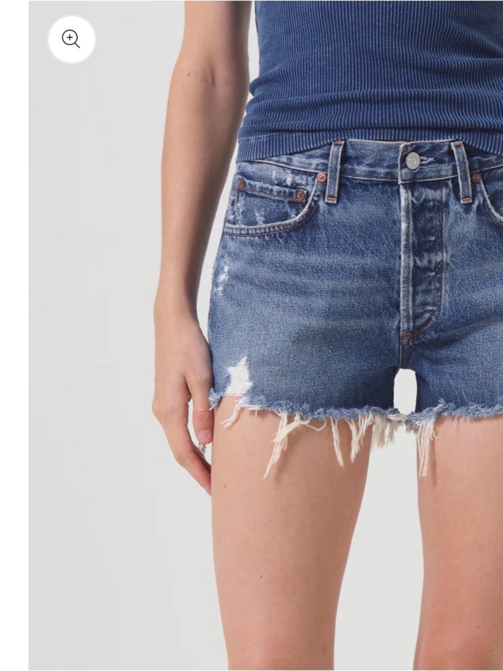 AGOLDE Parker Vintage Cut Off Short | Dark Swapmeet | Size 26 - Picture 7 of 8